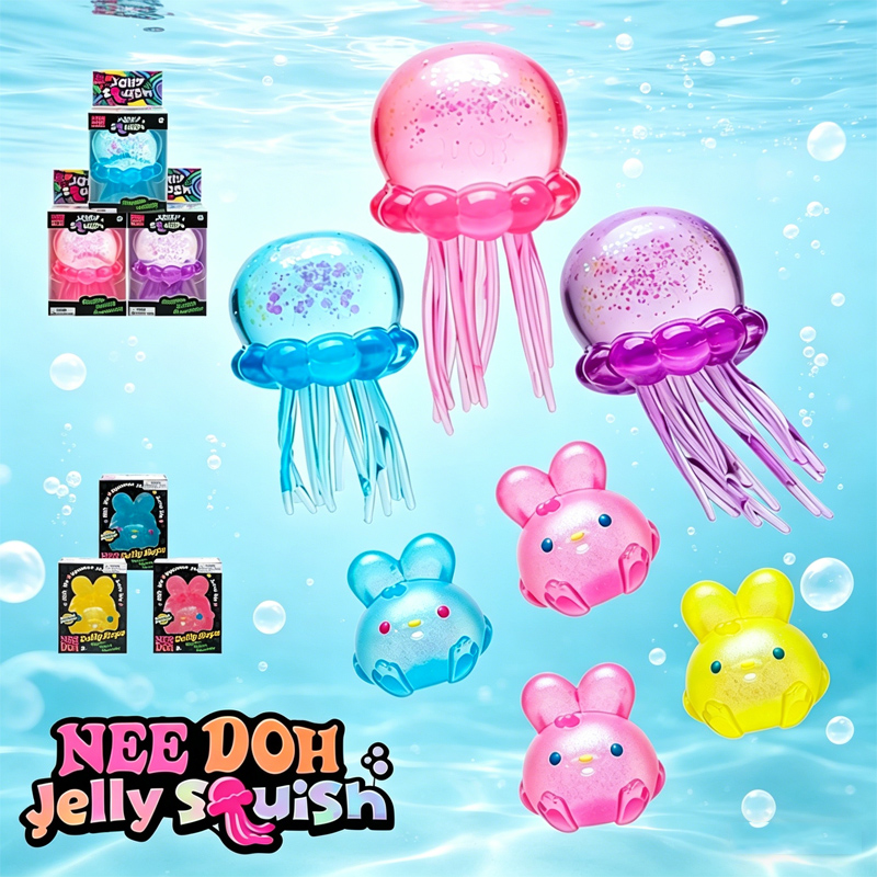 Crystal Growing Kit - Needoh Fuzz Ball Jellyfish Squishy Random