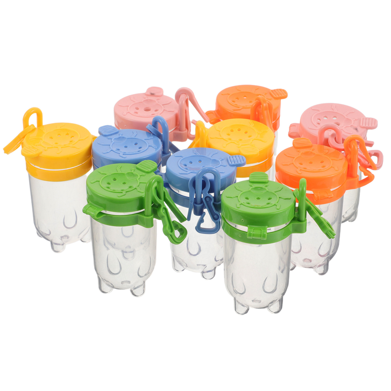 Science Toy - 10Pcs Clear Plastic Bug Jars Flip
