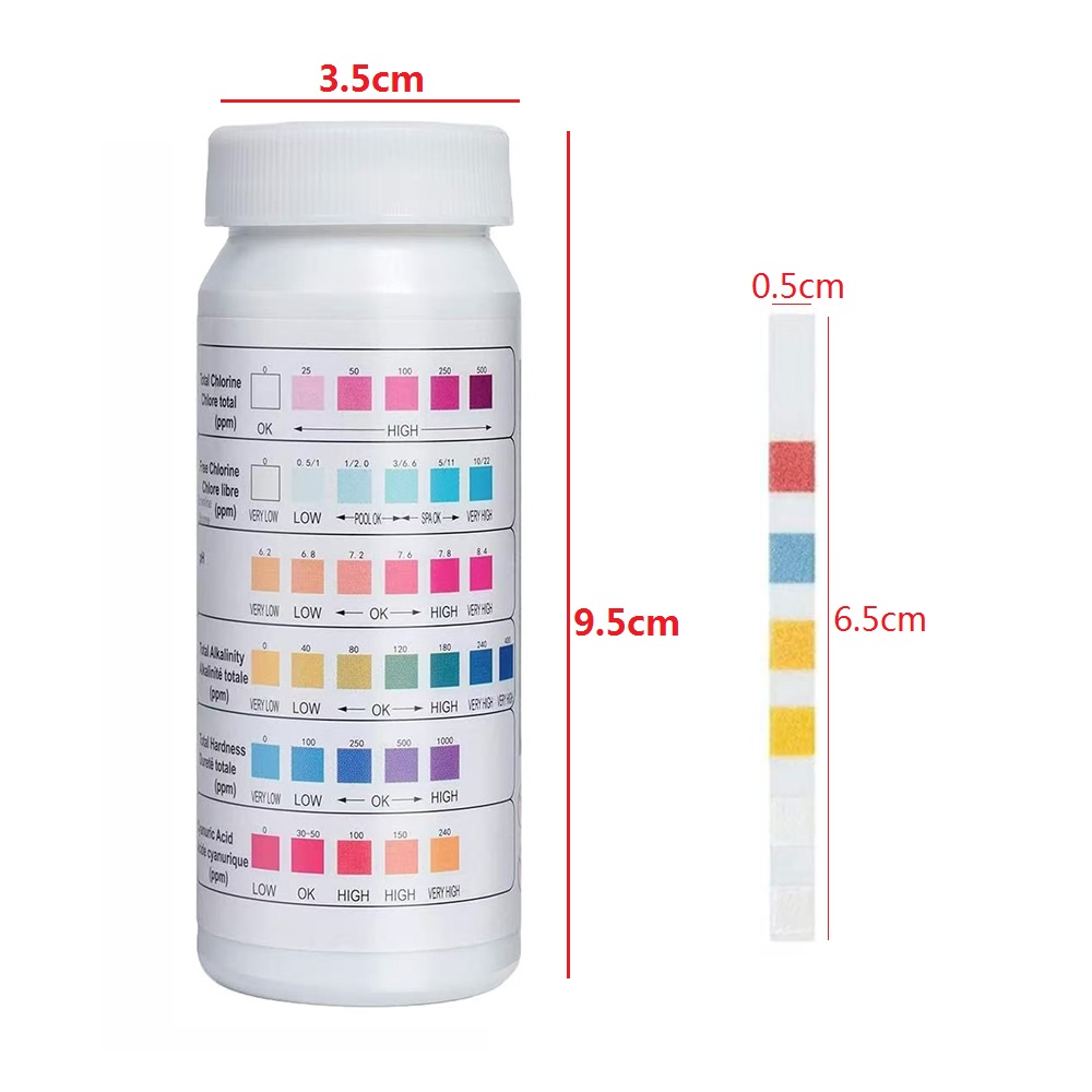 50pcs/Bottle Multipurpose 6 in - Ph Strip Test avis et prix