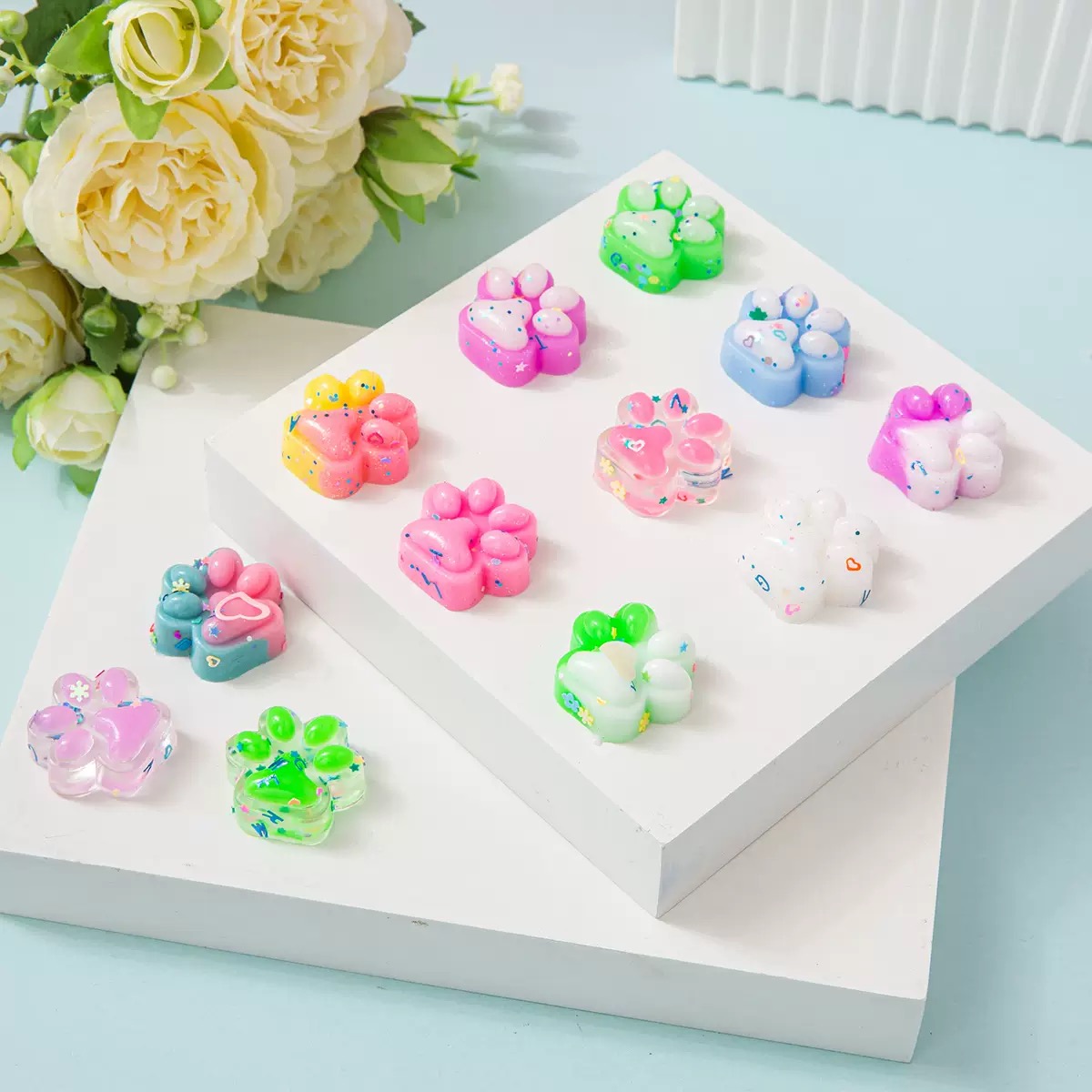 30pcs Mini Cute Cat Claw Plush - Crystal Growing Kit avis et prix