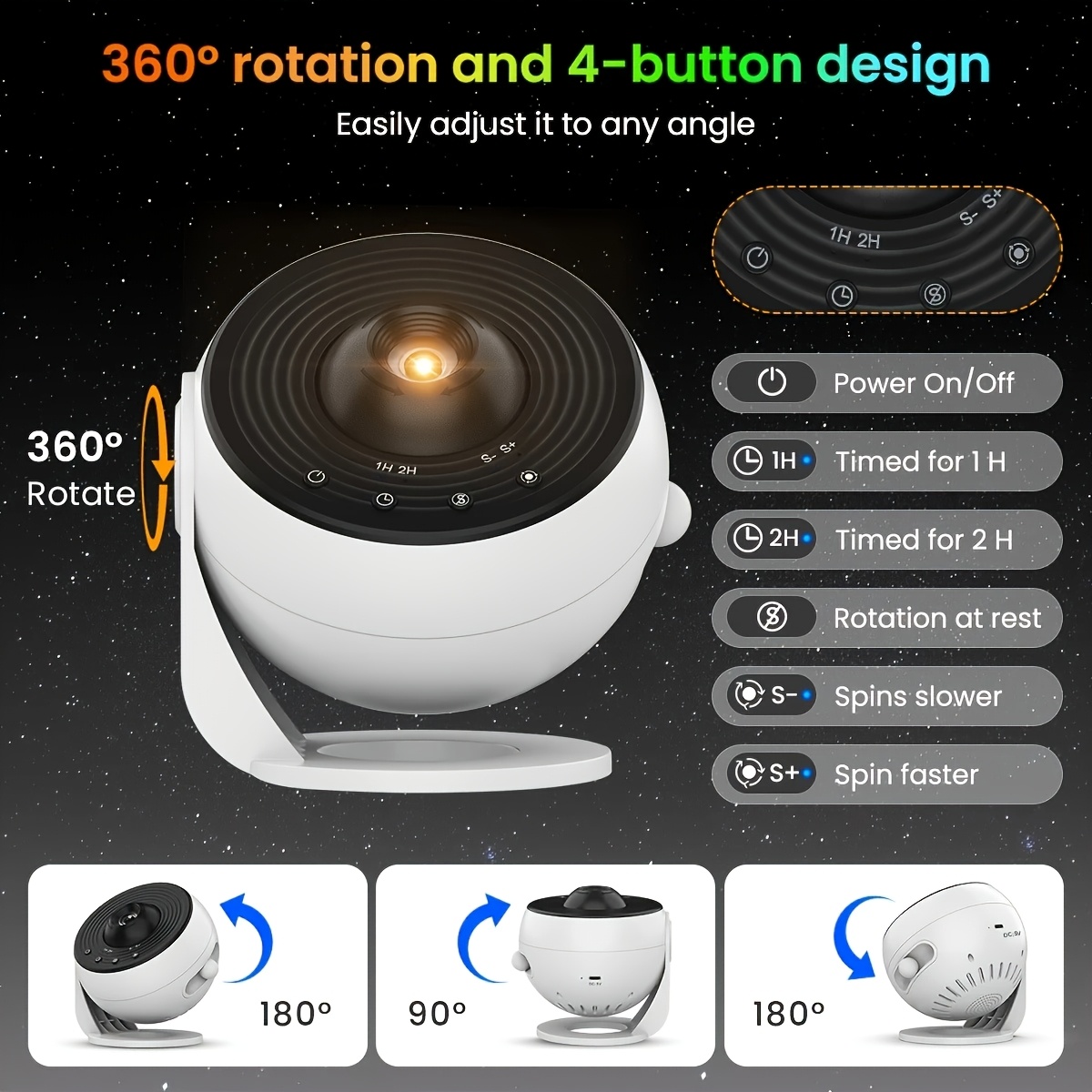 Galaxy Star Projector 360° Rot - Planetarium Projector Home avis et prix