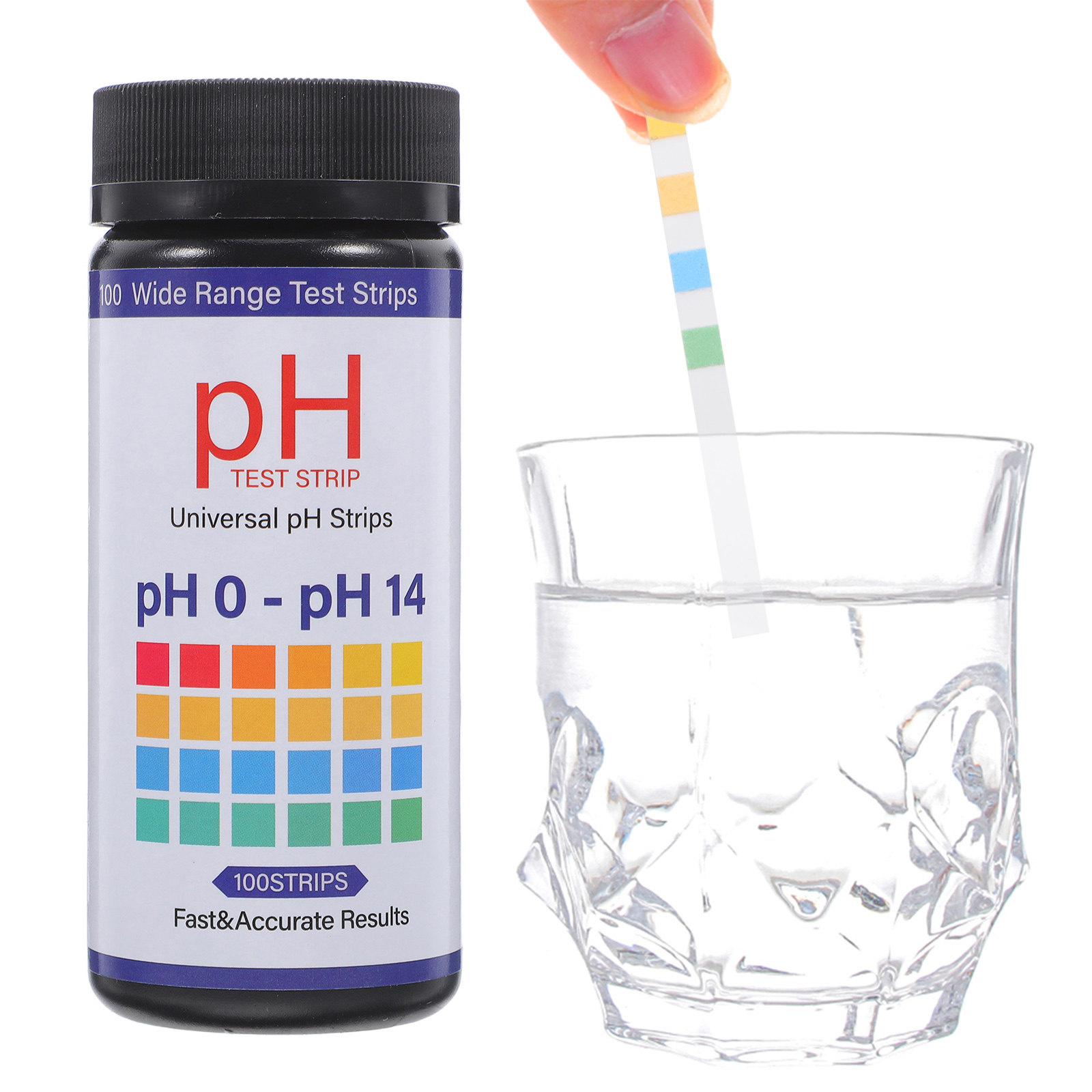 100Pcs PH Test Strips 0-14 Ran - Ph Strip Test avis et prix