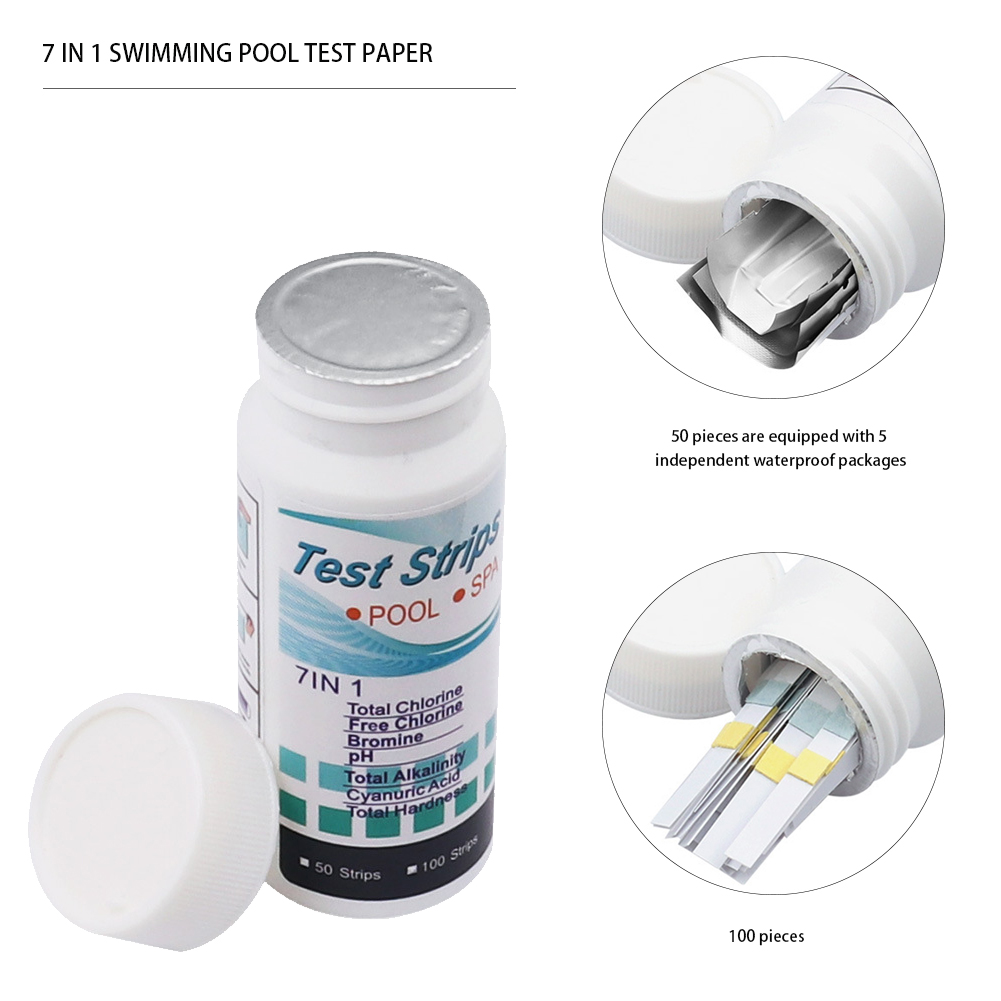 7 in 1 Swimming Pool PH Test P - Ph Strip Test avis et prix