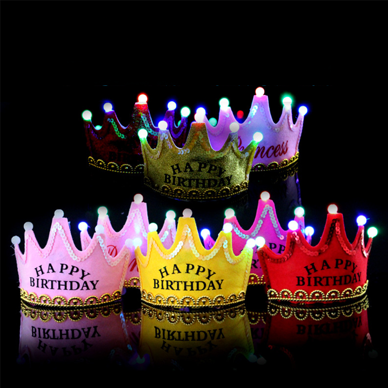 LED Happy Birthday Party Crown - Science Of Happiness avis et prix