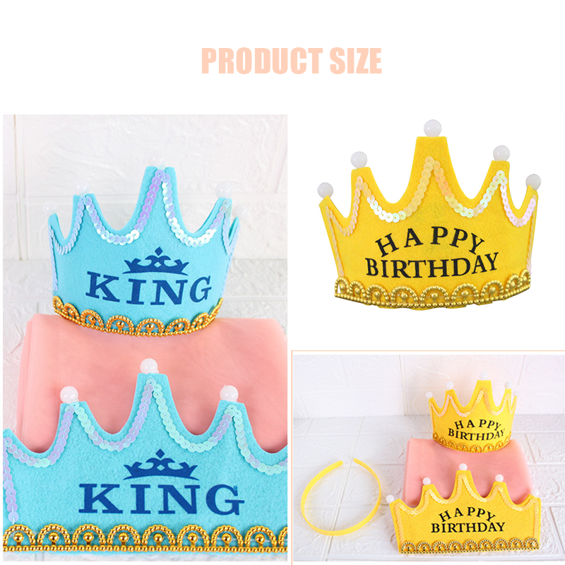 LED Happy Birthday Party Crown - Science Of Happiness avis et prix