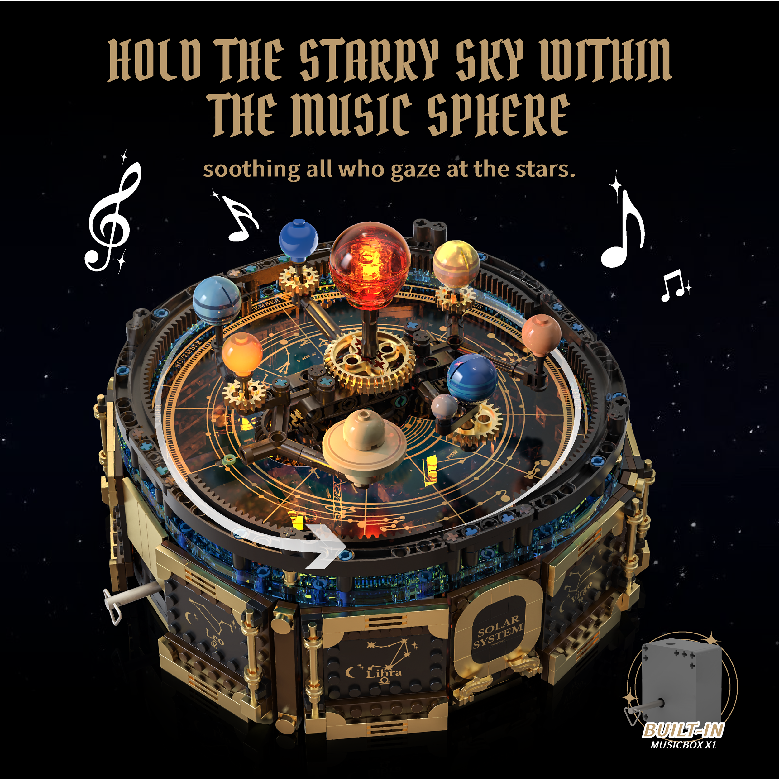 Mechanical Solar System Music  - Solar System Orrery avis et prix