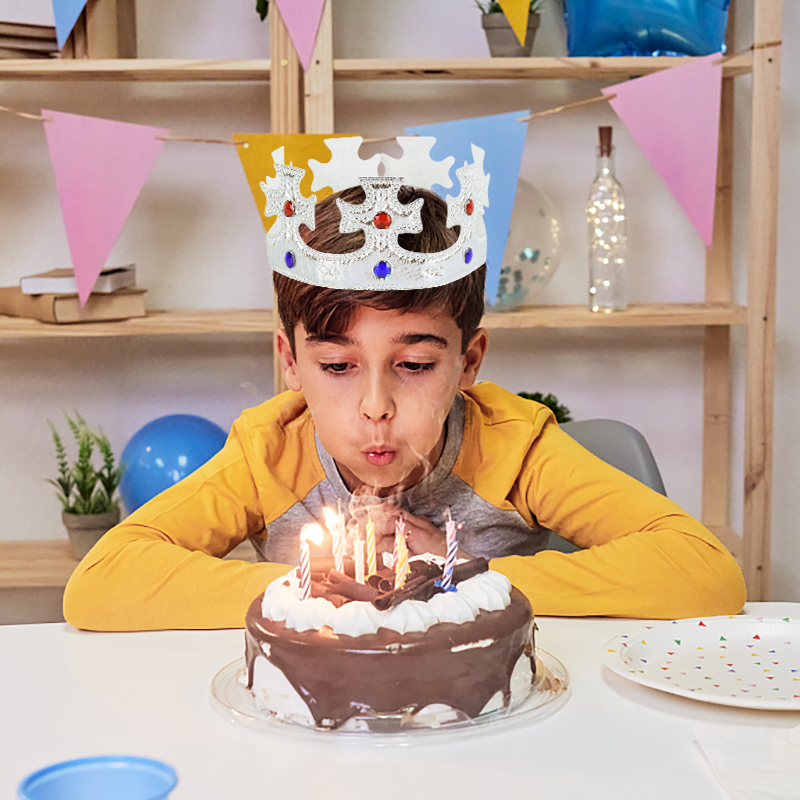 Kids Birthday Hat Gold Silver  - Science Of Happiness avis et prix