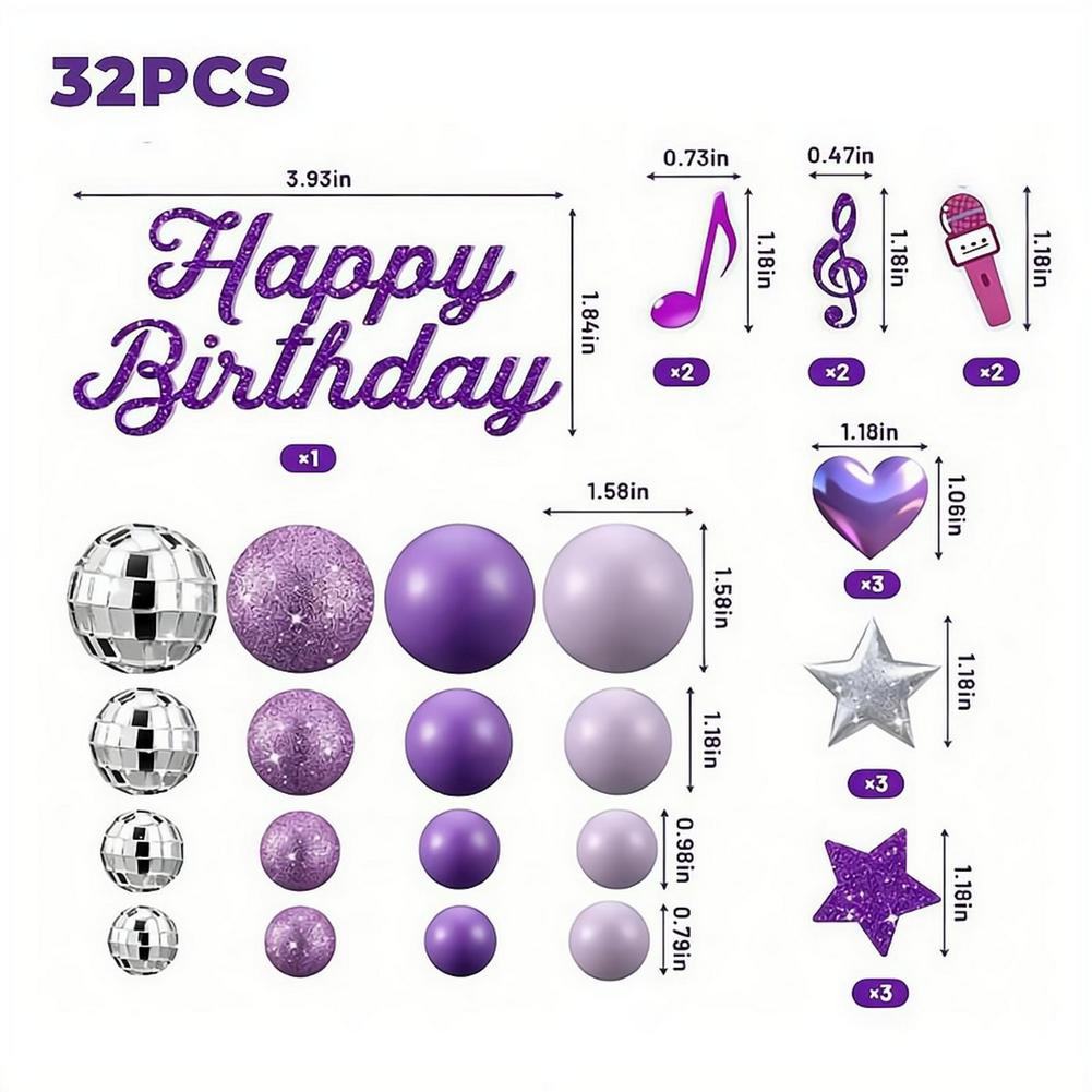 32Pcs Purple K-Pop Birthday Ca - Science Of Happiness avis et prix