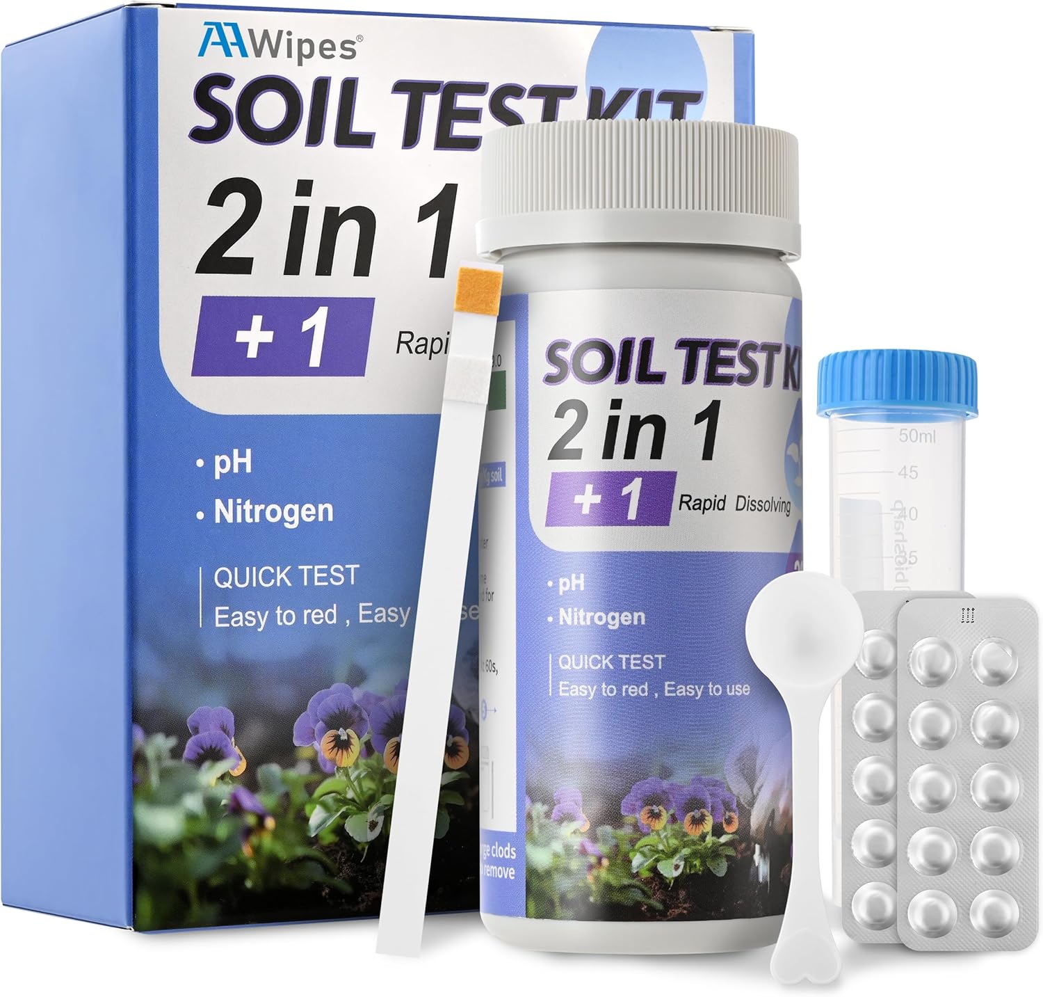 Soil Test Kit pH & Nitrogen Te - Ph Strip Test avis et prix