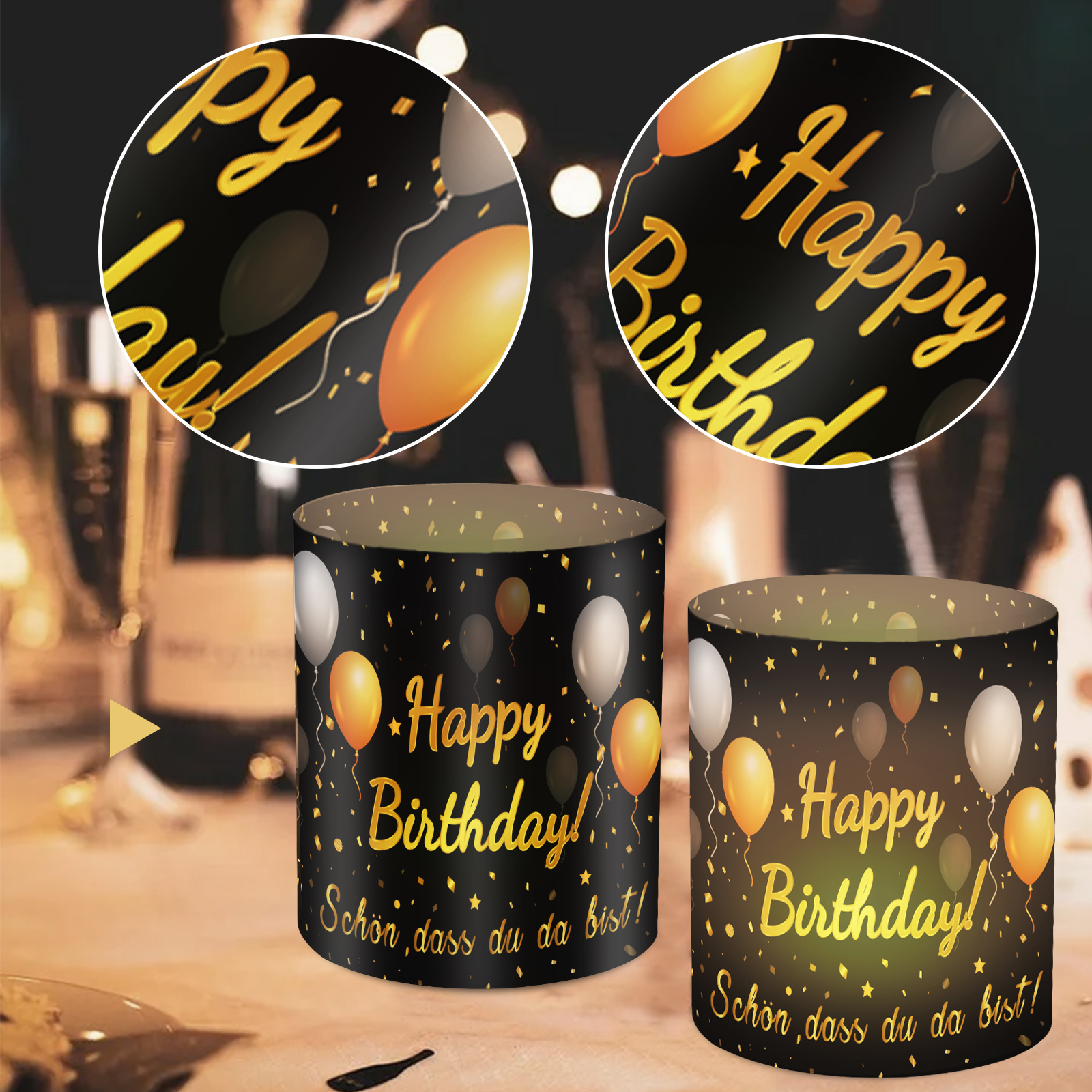 12pcs Happy Birthday Candle Ta - Science Of Happiness avis et prix