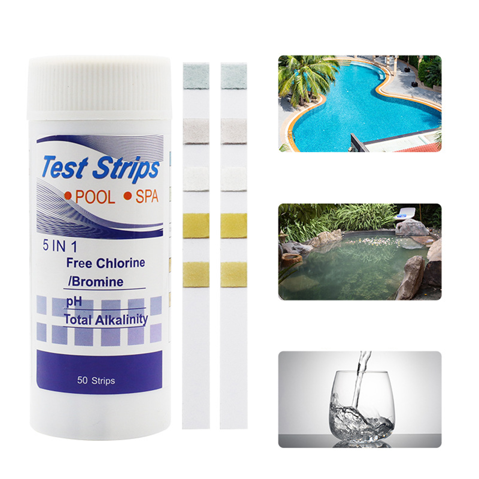 50pcs Multipurpose Chlorine PH - Ph Strip Test avis et prix