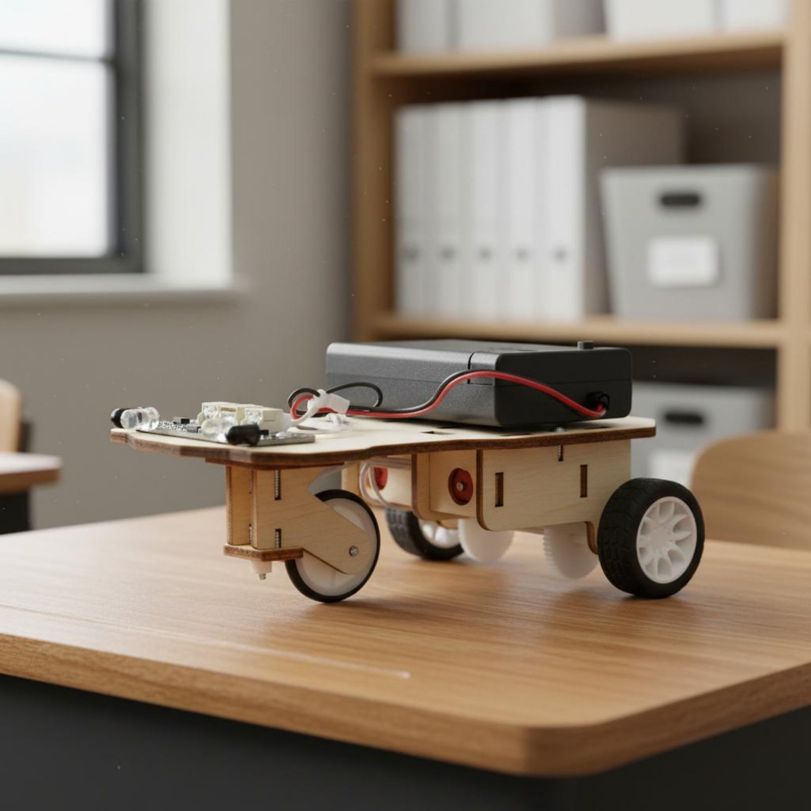 Wooden Intelligent Vehicle Kit - Science Robot avis et prix